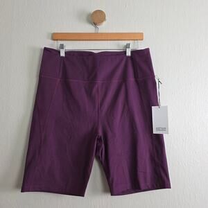 Girlfriend Collective Plum Purple High Rise Biker Shorts 3XL Compression NWT